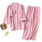Intims - Pyjama Kimono en Coton Mixte
