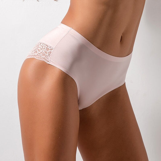 Intims - 3x Culotte en soie glacée - Dentelle