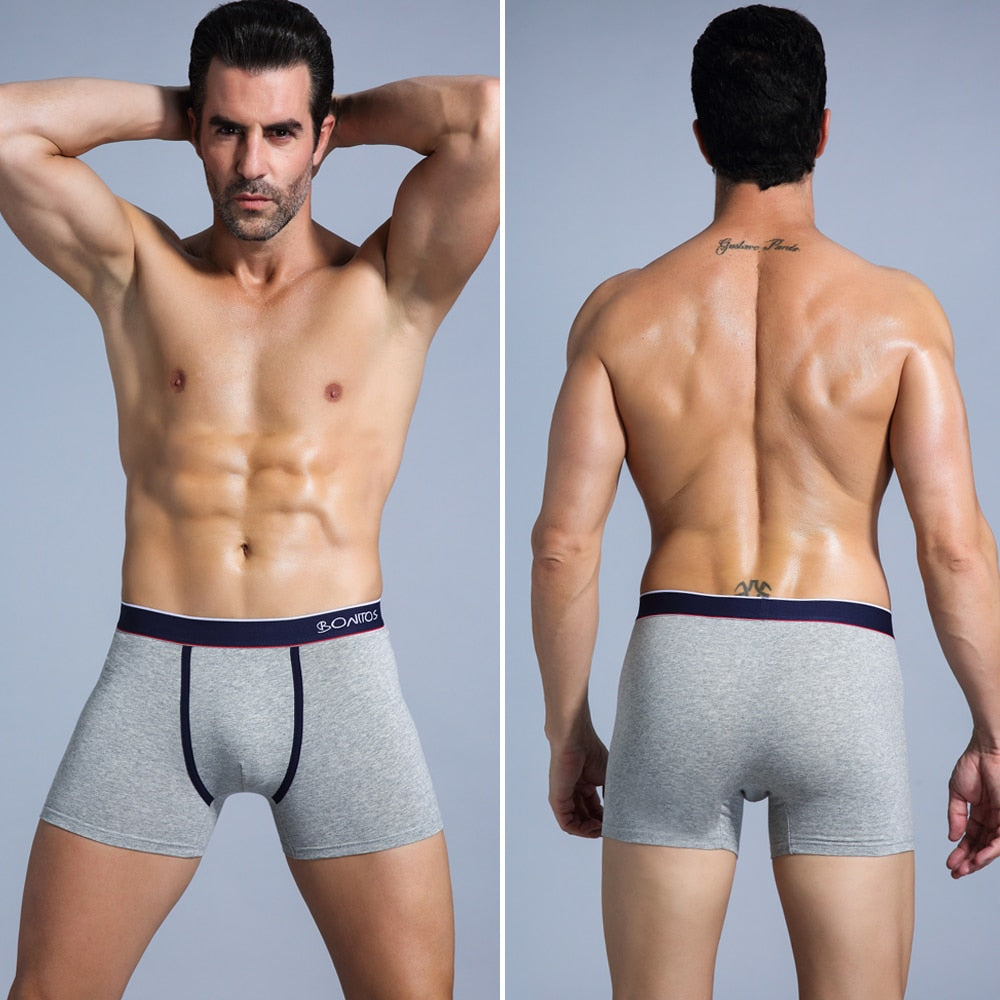 Intims - Lot de 4 Boxers en Coton à motifs