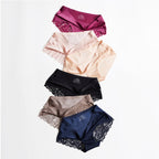 Intims - 3x Culotte en soie glacée - Dentelle