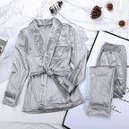 Intims - Pyjama peignoir chaud en velours - 92874FR