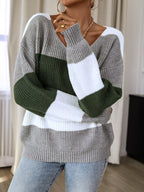 Intims - Pull col V large manches longues