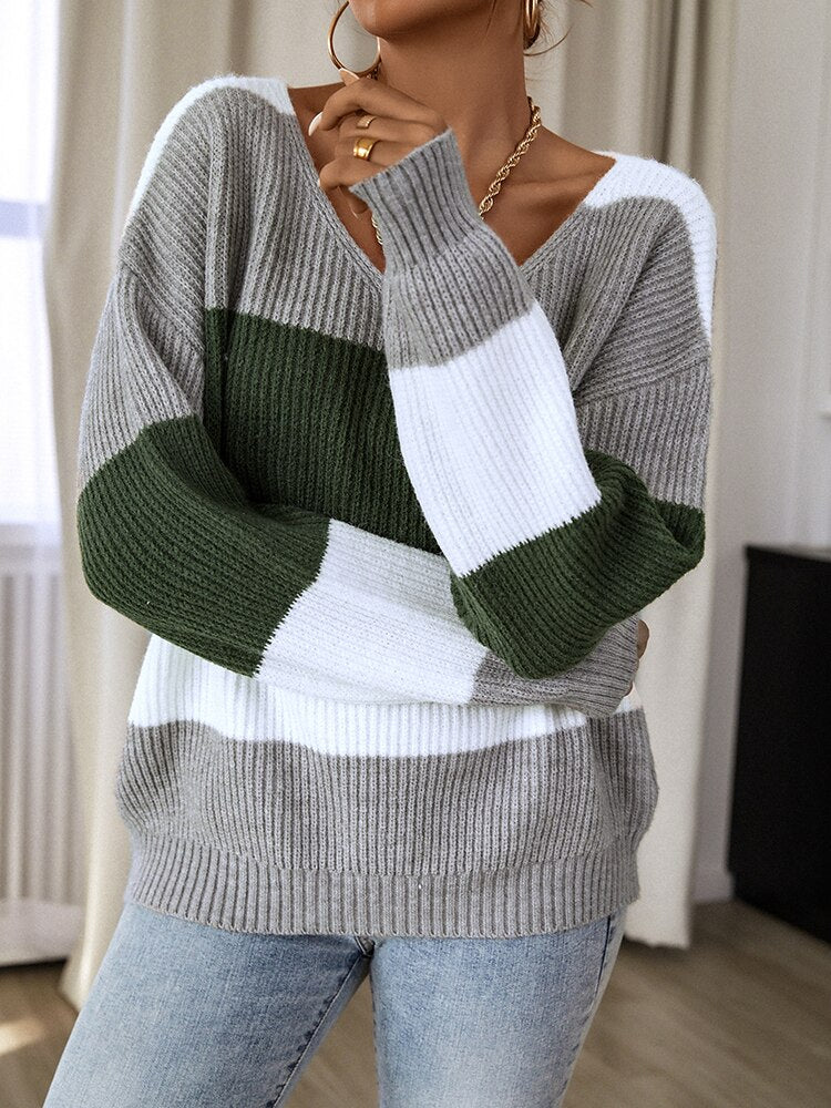 Intims - Pull col V large manches longues