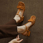 Gladiator sandals with bow - Leather