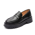 Casual loafers with thick soles - Genuine leather