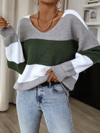 Intims - Pull col V large manches longues
