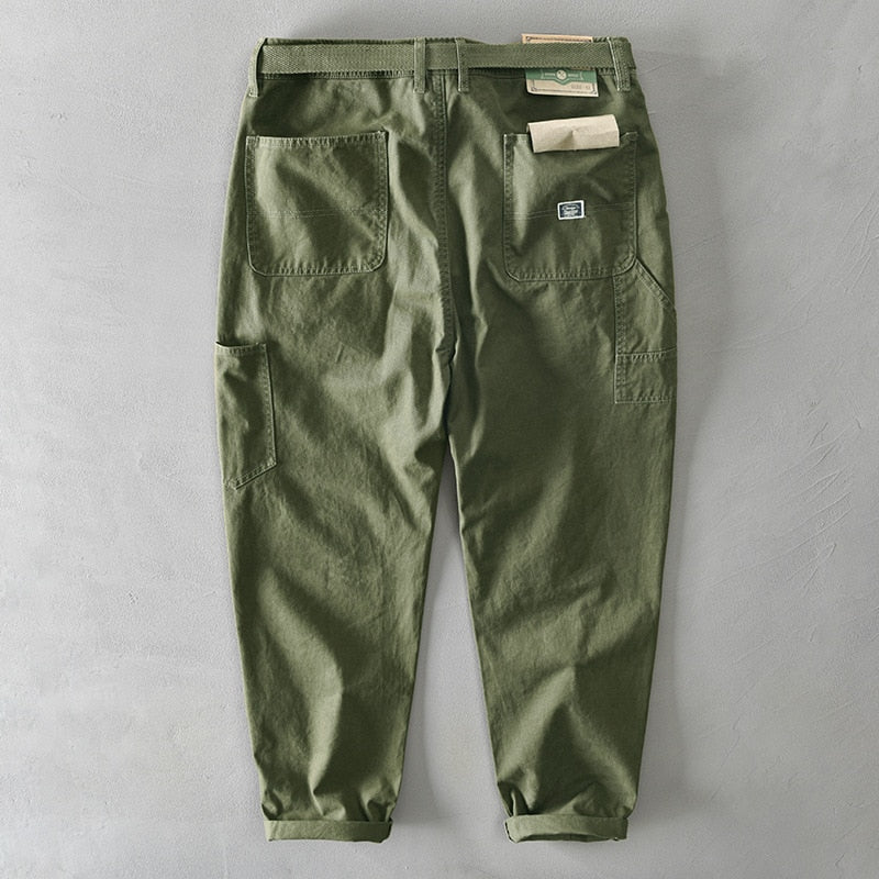 Pantalon Cargo en coton style vintage