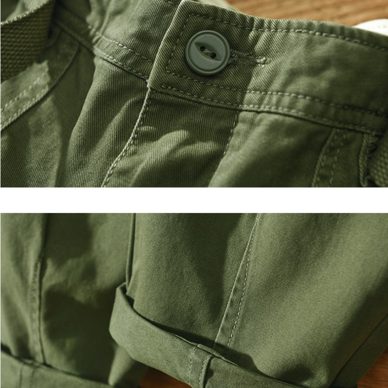 Pantalon Cargo en coton style vintage