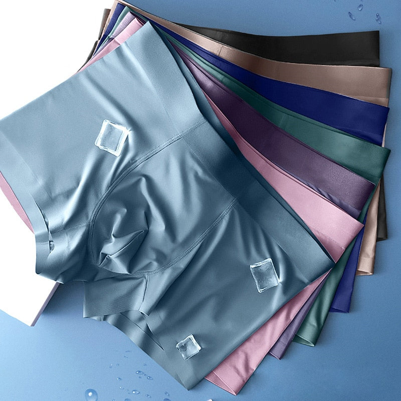 Intims - Lot de 3 boxers en soie glacée antibactériens