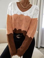 Intims - Pul tricot col V ample