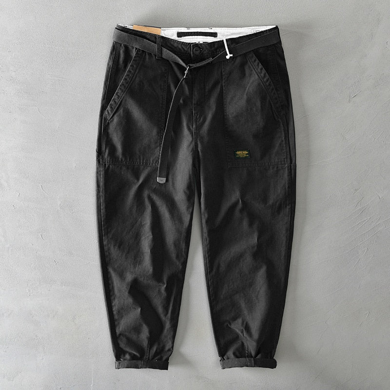 Pantalon Cargo en coton style vintage