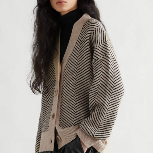 Intims - Cardigan oversize motif chevron