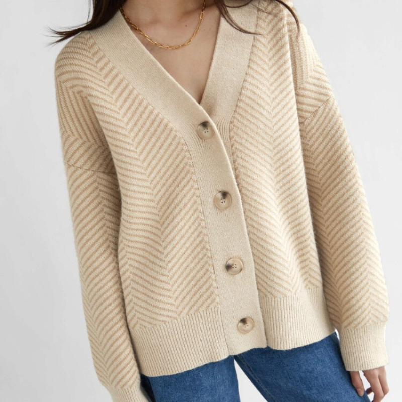 Intims - Cardigan oversize motif chevron