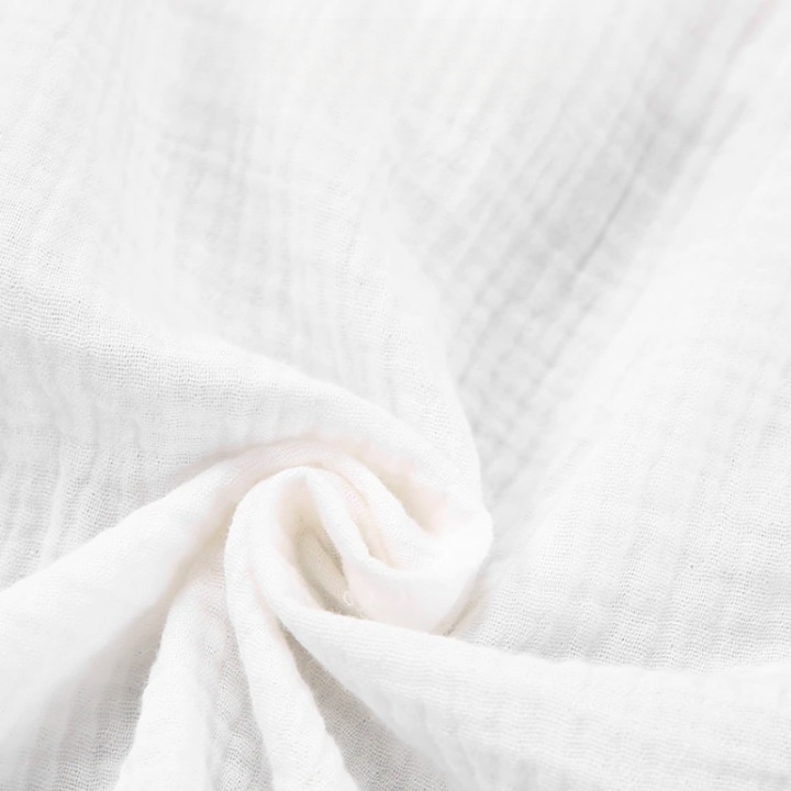 Intims - Pyjama Chemise & Short en Gaze de Coton Blanc