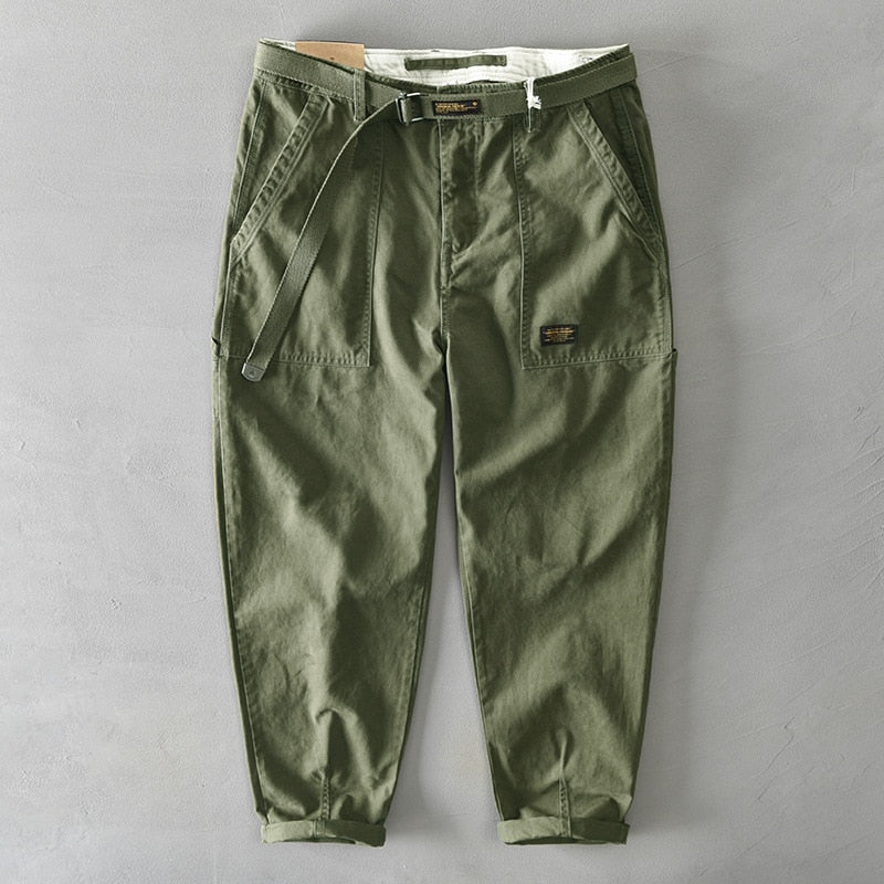 Vintage style cotton Cargo pants