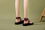 Summer wedge sandals in Suede