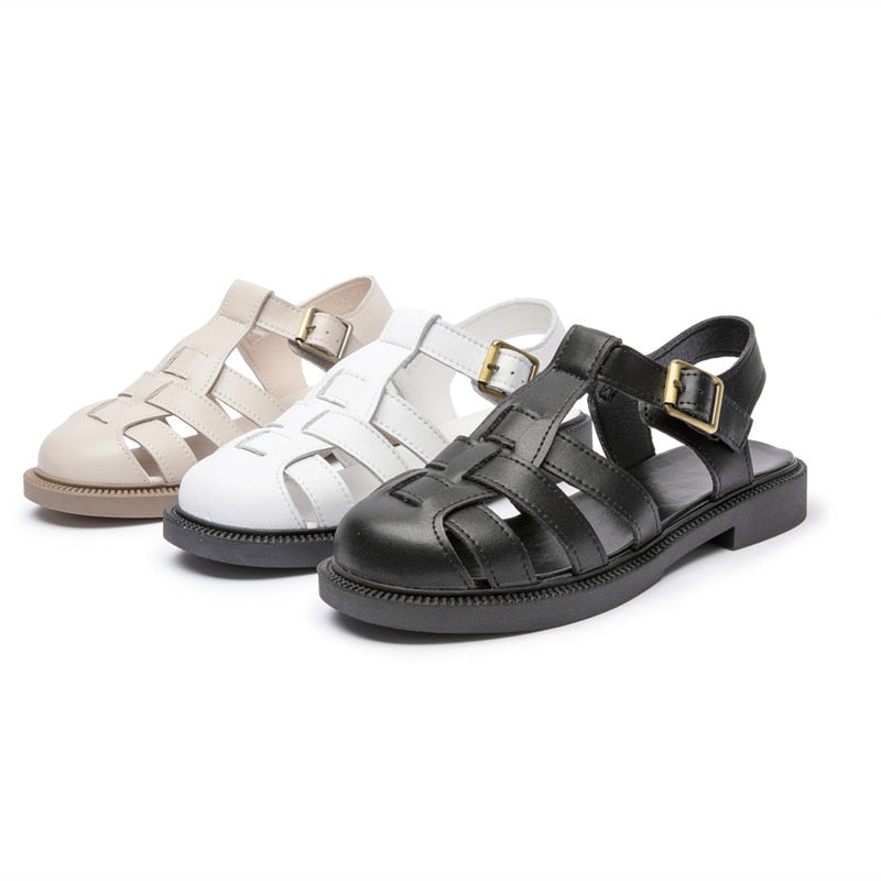 Retro caprice leather sandals