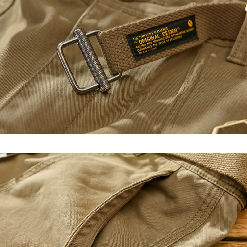 Pantalon Cargo en coton style vintage