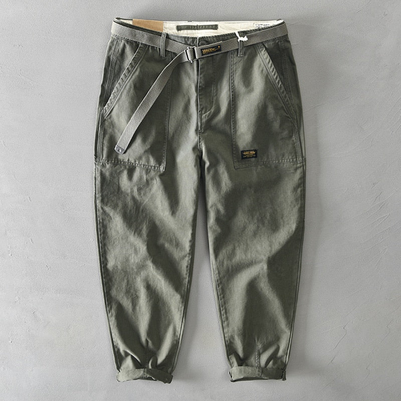 Pantalon Cargo en coton style vintage