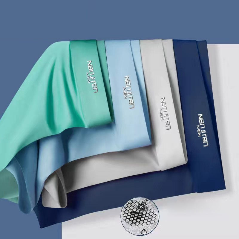 Intims - Lot de 4 boxers en soie glacée - 49372FR