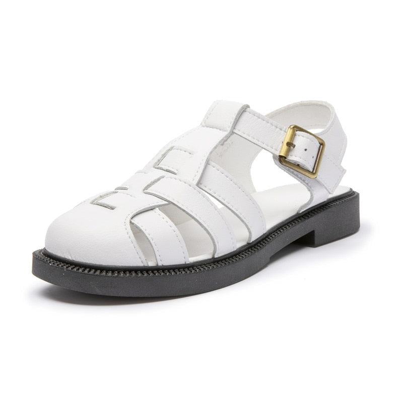 Retro caprice leather sandals