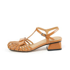 Gladiator sandals with bow - Leather