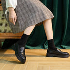 Mocassins décontractés à semelles épaisses - Cuir véritable